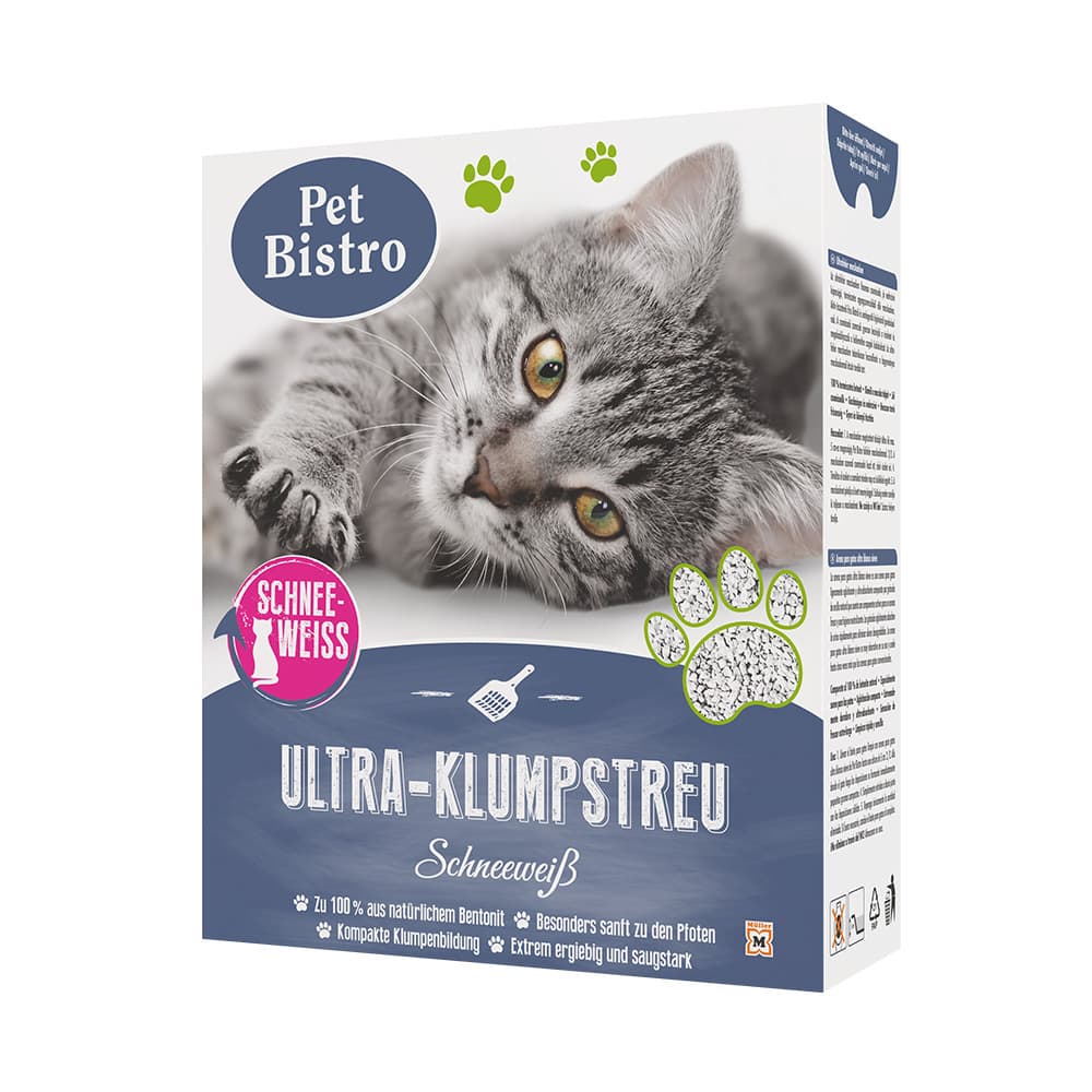 Pet Bistro Ultra-Klumpstreu Schneewei fr Katzen online bestellen | MLLER