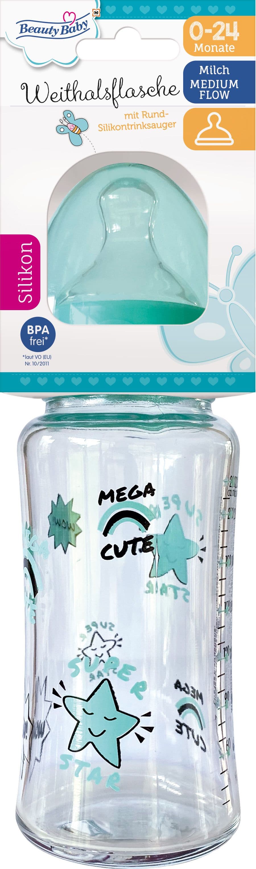 Beauty Baby Glas-Weithalsflasche online bestellen