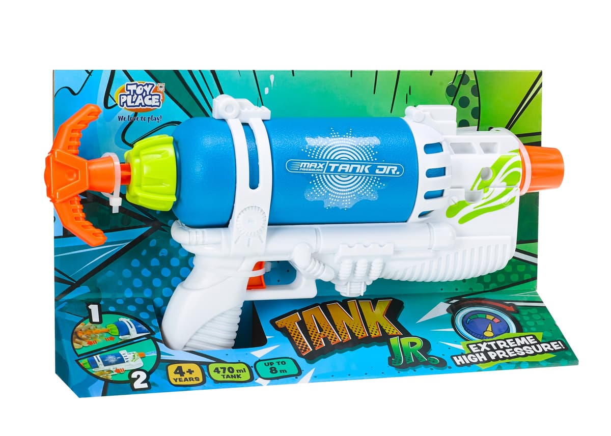 Yeory Wasserpistole Mit Rucksacktank (15 L) – Gelb, Lange Reichweite – Für Kinder & Erwachsene – Aus PVC