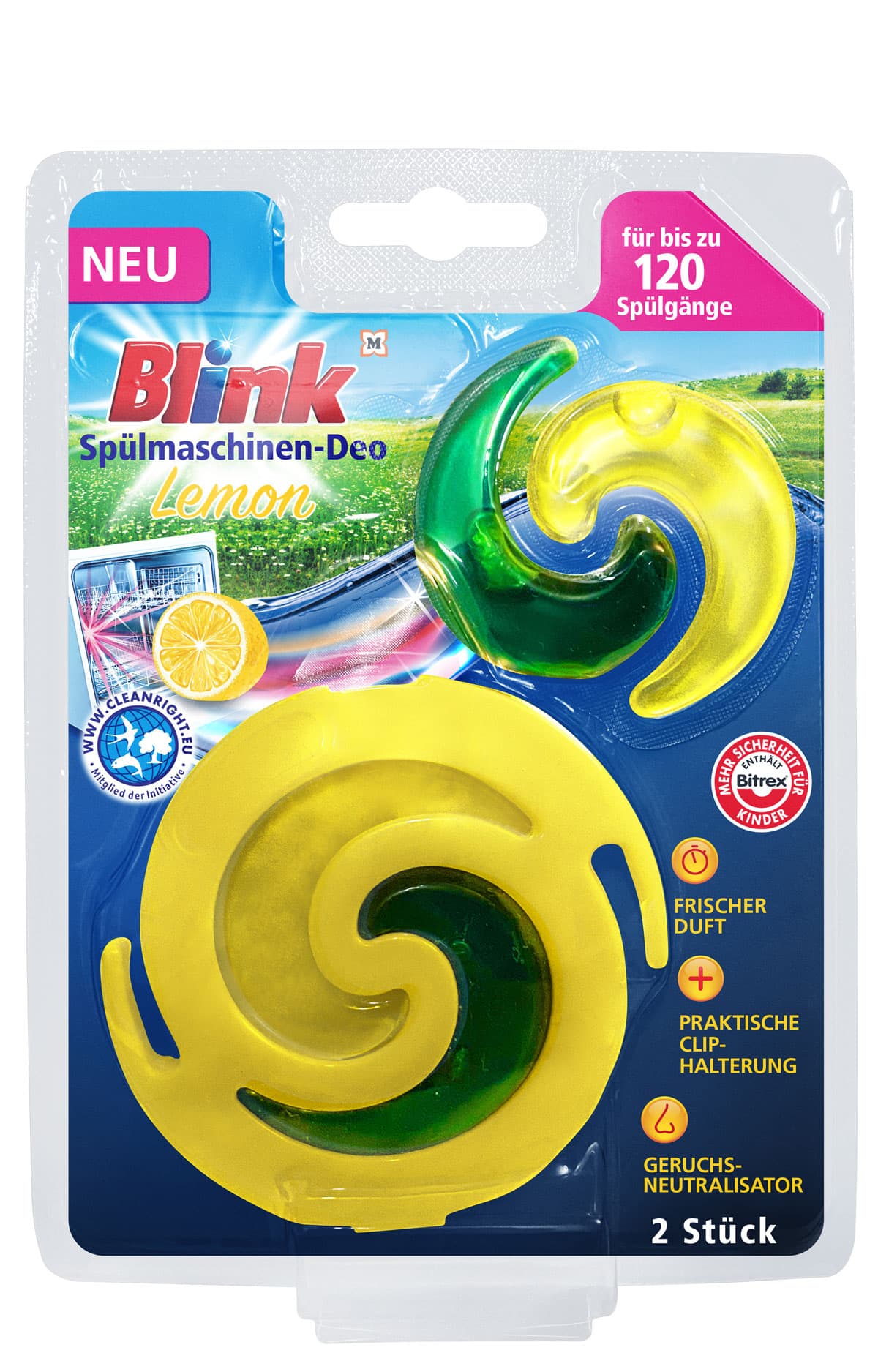Blink Spülmaschinen Deo Lemon
