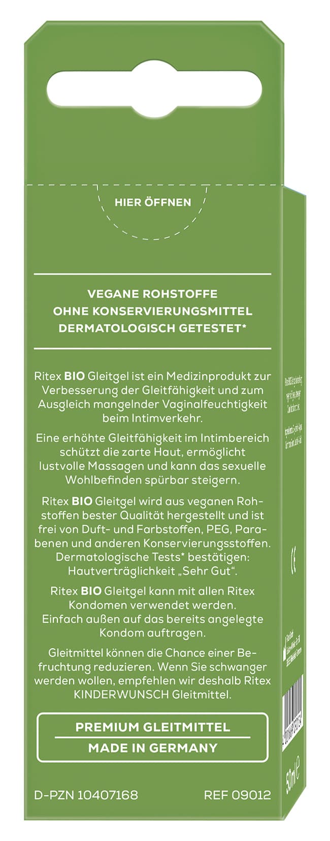 Ritex Gleitgel BIO vegan online bestellen | MLLER