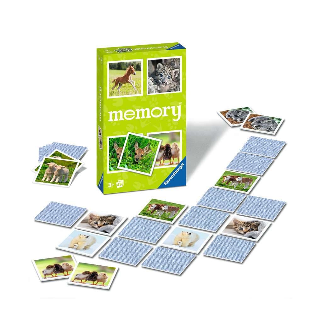 Ravensburger Spiel - Tierbaby memory®, der Spieleklassiker für Tierfans, Merkspiel für 2-6 Spieler ab 3 Jahren online bestellen | MÜLLER