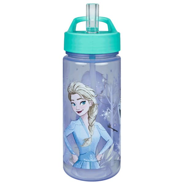 Templar Kinder Trinkflasche Aus Aluminium – Frozen Motiv – 500 Ml – Mit Sportkappe – Ideal Für Schule & Ausflüge Eiskönigin Trinkflasche