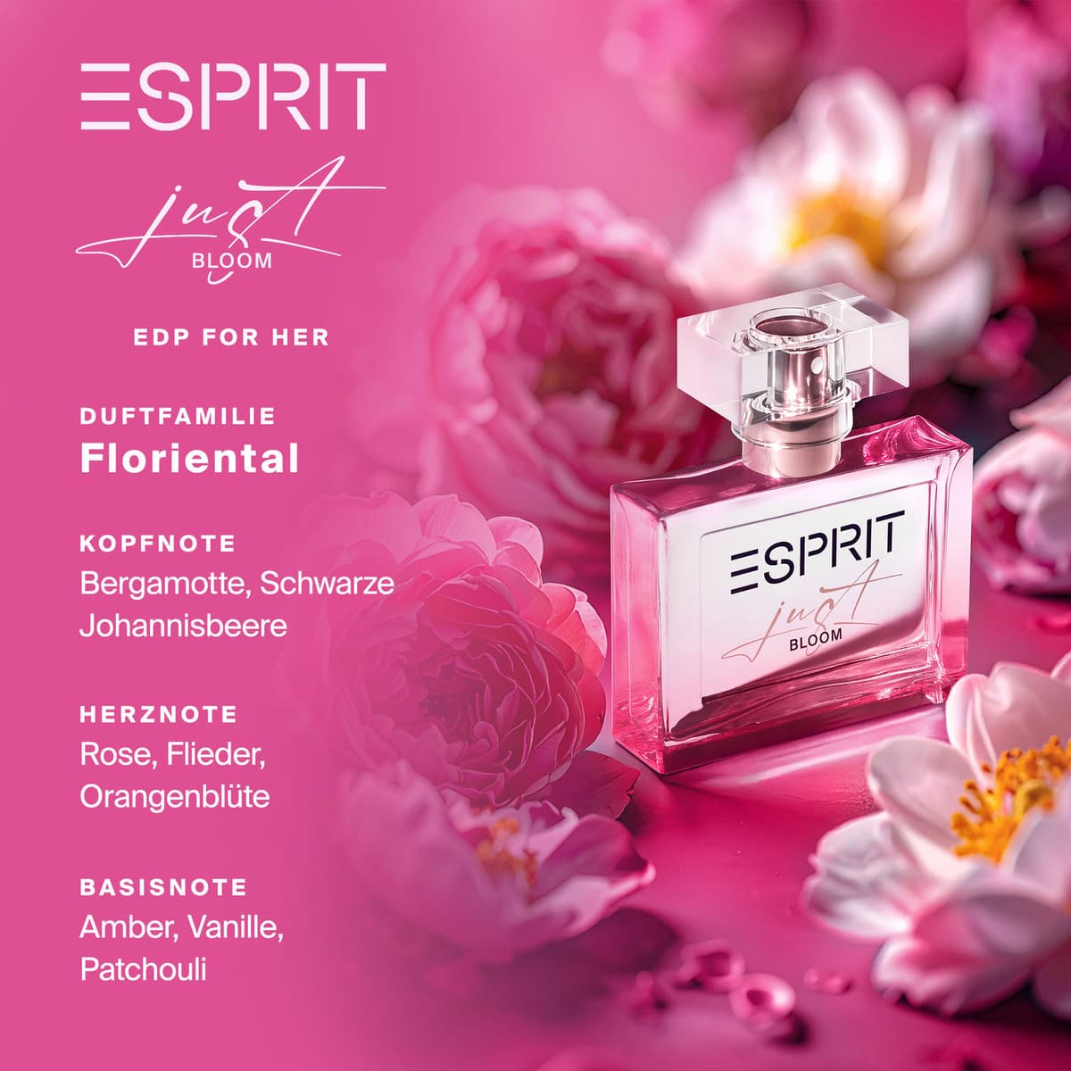 ESPRIT Just Bloom for her Eau de Parfum online bestellen