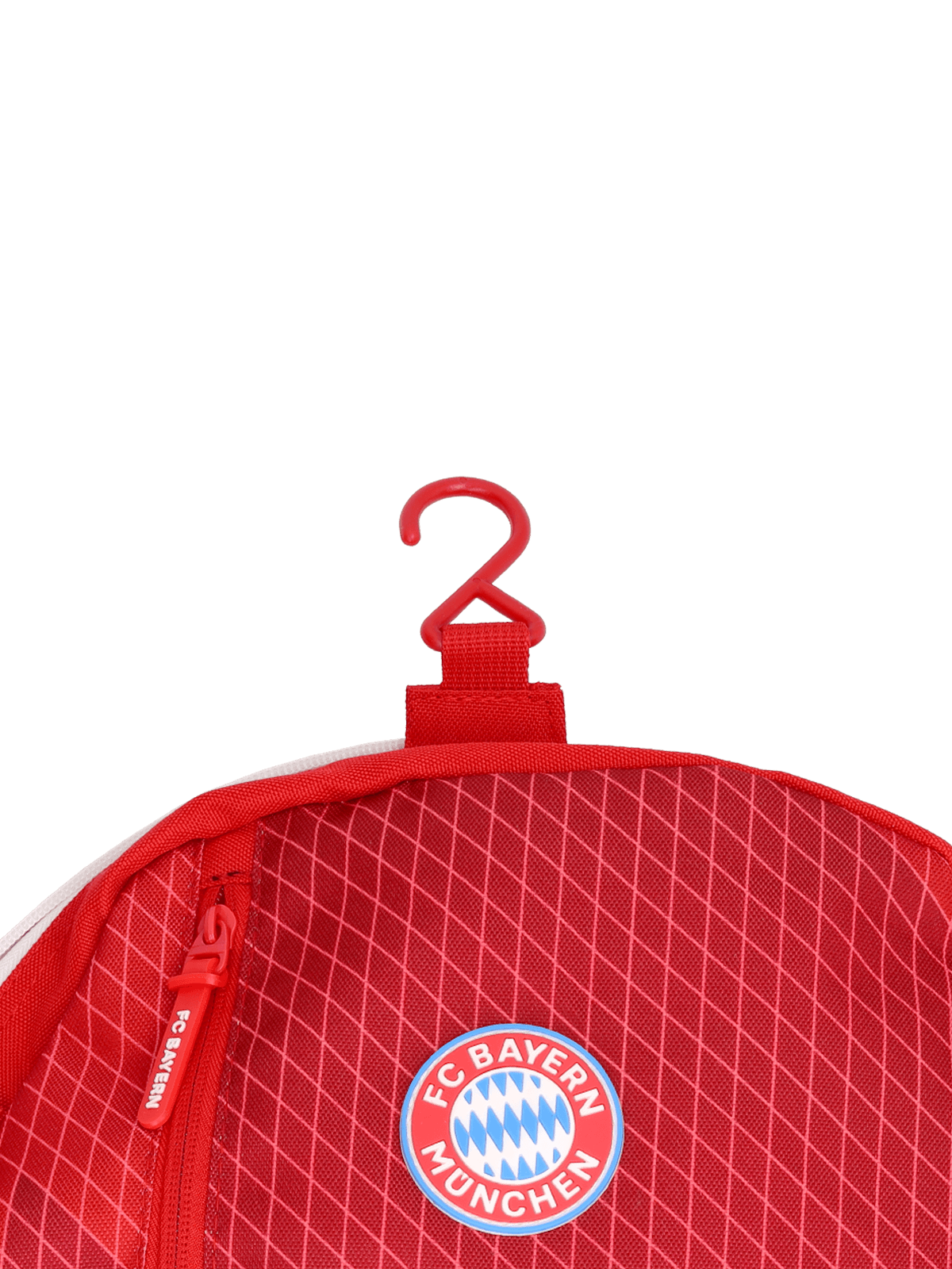 FC Bayern München Kulturbeutel – Rot/navy, 28x11x18 Cm, Polyester, Mit Logo, 3 Steckfächern & Integriertem Haken, Für Reise & Sport