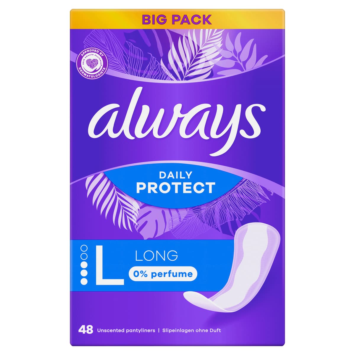 Always DAILY Slipeinlagen always Slipeinlage Daily Protect Long ohne ...
