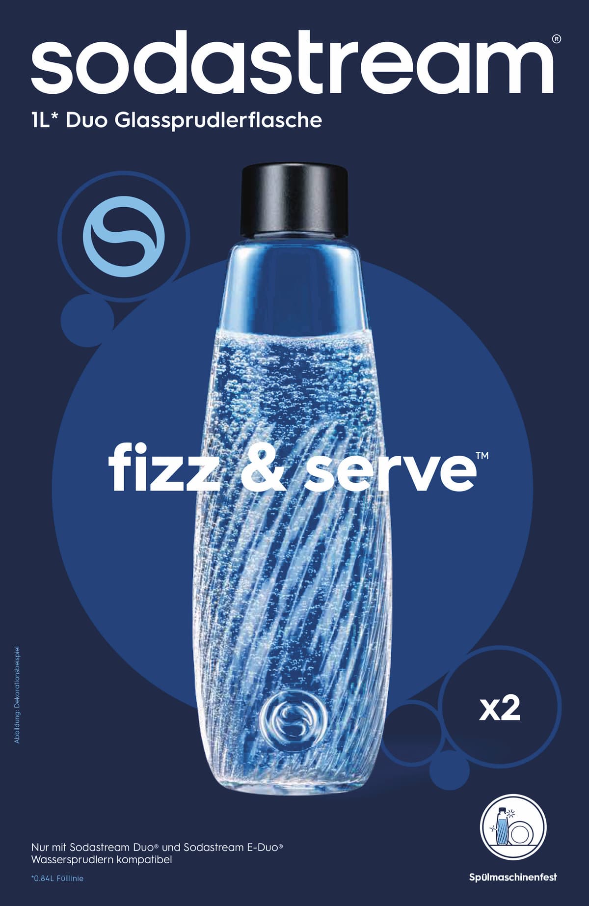 SodaStream® Glasflasche 1l 2er Pack online bestellen