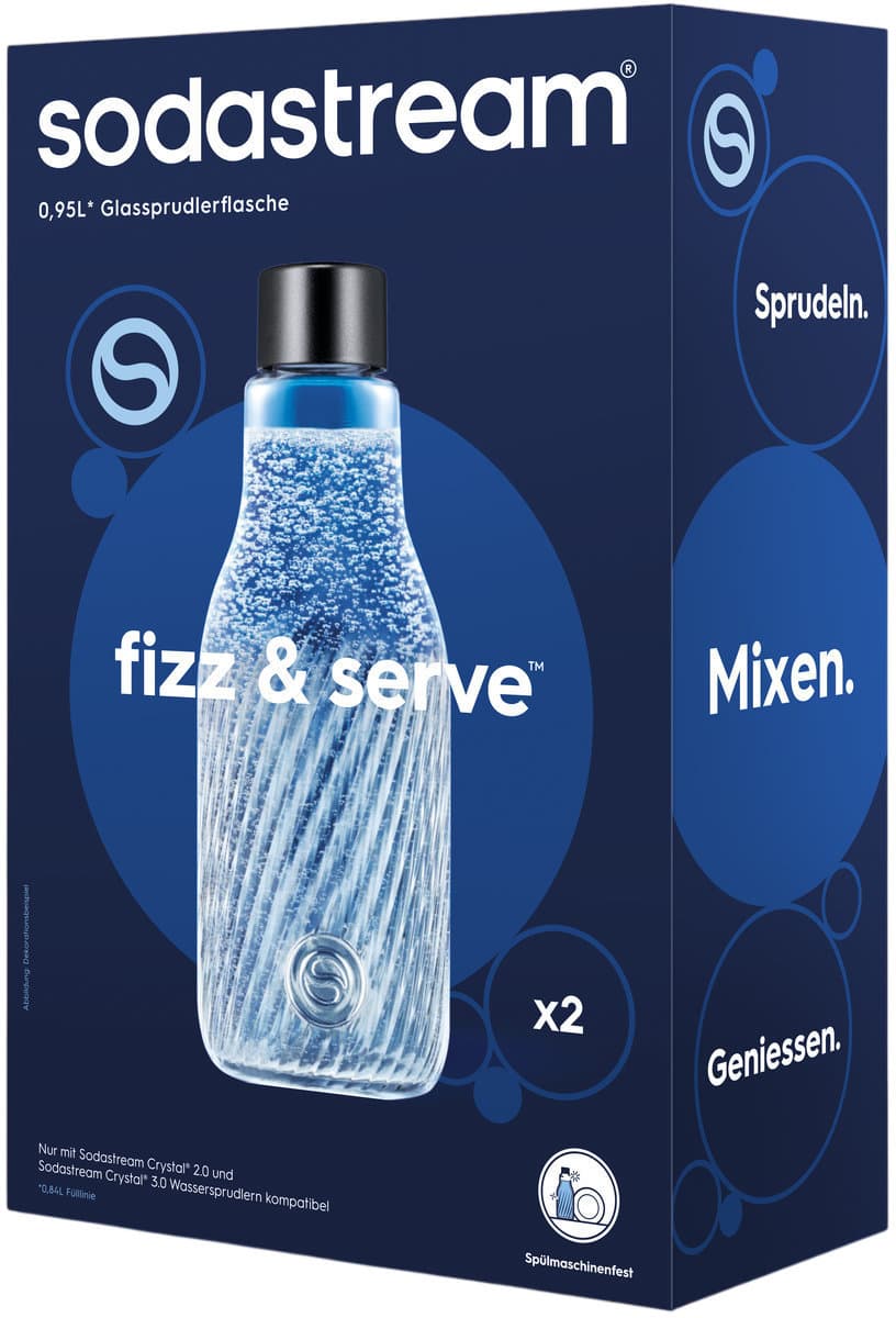 SodaStream® Glaskaraffe Crystal 1l 2er Pack online bestellen